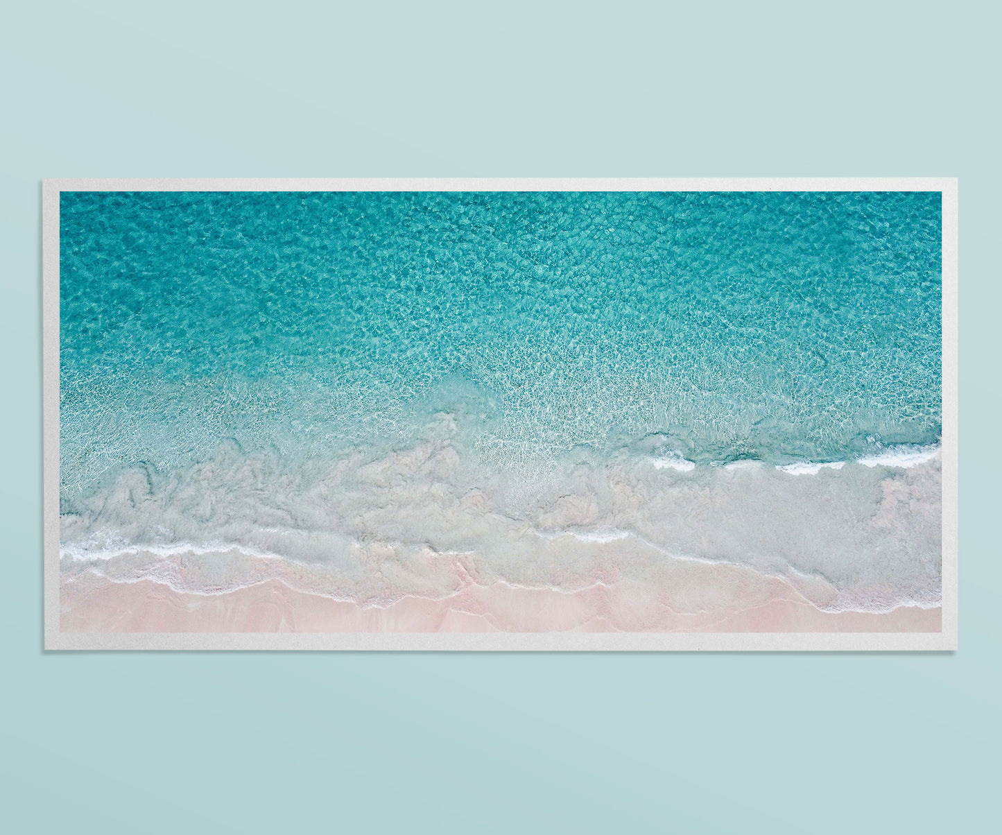 Pink Sands Beach Panoramic Print